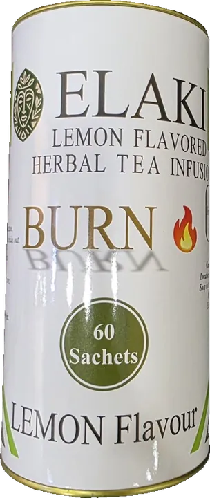 Elaki Burn herbal tea, 60 sachet tin